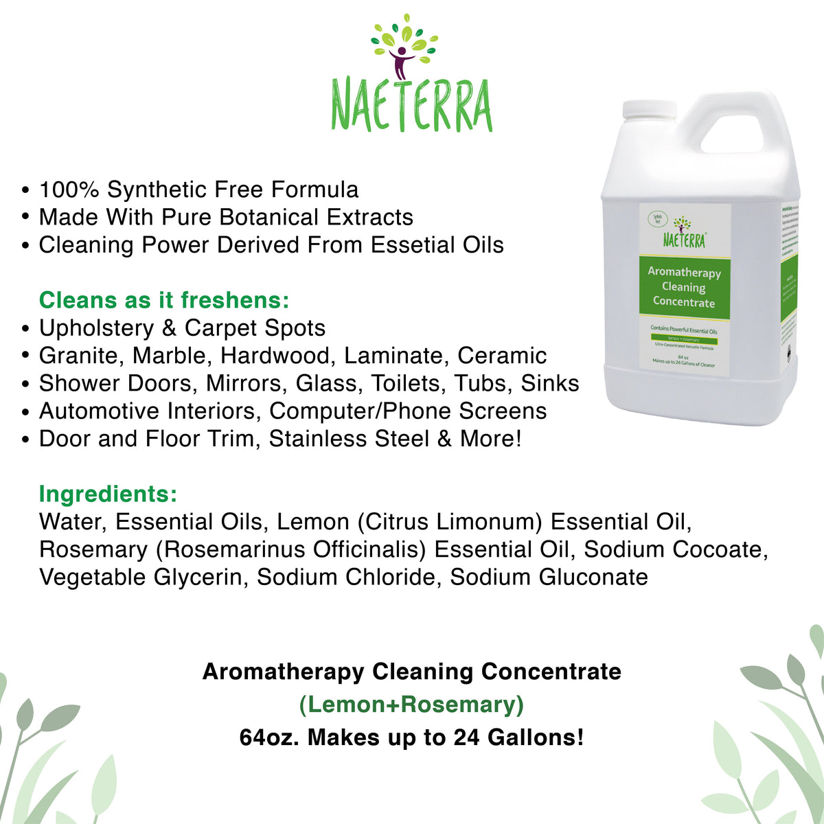Enviromint All Natural Plant Based Stainless Steel Cleaner and Polish –  Naeterra Aromatherapy Cleaning Concentrates