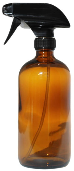 16 Oz Amber Glass Bottle with high quality sprayer and cap