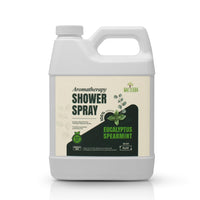 Naeterra Aromatherapy Shower Steamer Spray – 40oz Invigorating Eucalyptus & Spearmint Mist – Essential Oil Shower Steamer for Relaxation & Refreshing Spa Experience 8 oz Plus 32 oz Refill