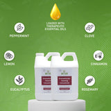 Naeterra Aromatherapy Cleaning Concentrate| Synthetic Free, Plant-Based | Loaded with Essential Oils | Makes 48 Gallons | Amazing Fragrance | No Harsh Chemicals | Multi-Purpose Cleaner | 2 x 64 Oz